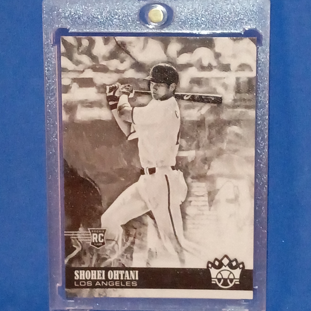 Shohei Ohtani Black and White Rookie 2018 Panini #76  Baseball Card